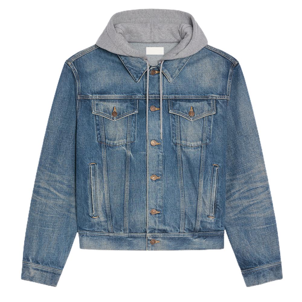 Wtf Happened To The Music Hooded Denim Jacket