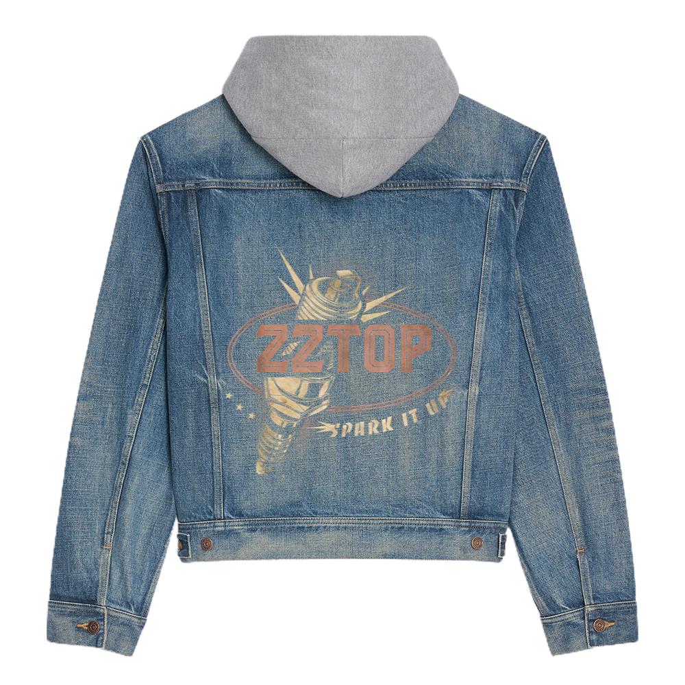 Zz Top – Spark It Up Hooded Denim Jacket